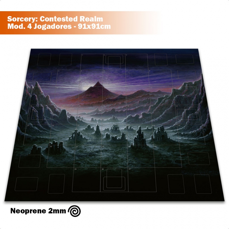 Playmat Sorcery: Contested Realm Gohic - Modelo 4 Jogadores